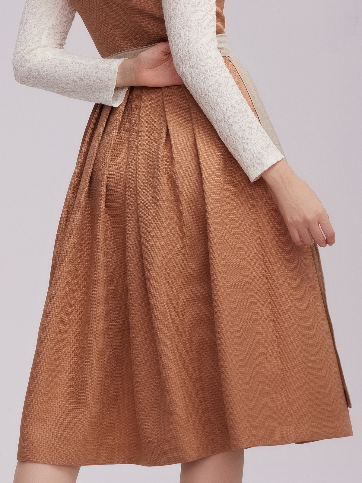 Dirndl mit Reißverschluss in Orange